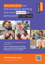 Load image into Gallery viewer, Alcohol Awareness Week 2024 ‘Understanding alcohol harm’: set of posters (pack of 4)