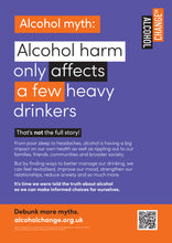 Load image into Gallery viewer, Alcohol Awareness Week 2024 ‘Understanding alcohol harm’: set of posters (pack of 4)