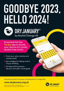 Dry January 2024 posters (pack of 6)
