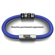 Load image into Gallery viewer, Alcohol Change UK Cord NOTCH Bracelet - Blue