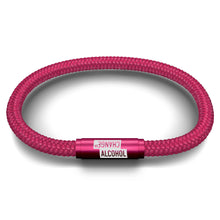 Load image into Gallery viewer, Alcohol Change UK OceanYarn NOTCH Bracelet - Hot Pink