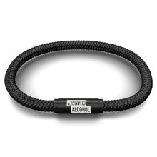 Load image into Gallery viewer, Alcohol Change UK Cord NOTCH Bracelet - Black