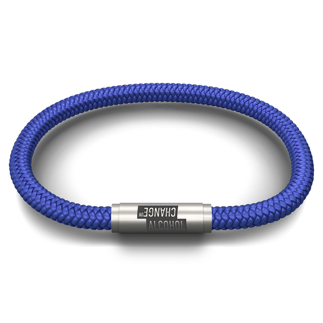 Alcohol Change UK Cord NOTCH Bracelet - Blue