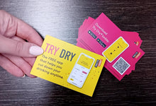 Load image into Gallery viewer, Try Dry® Cards (packs of 50 and 100)