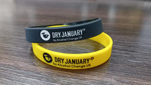 Load image into Gallery viewer, Dry January wristband - black