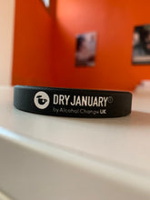 Load image into Gallery viewer, Dry January wristband - black